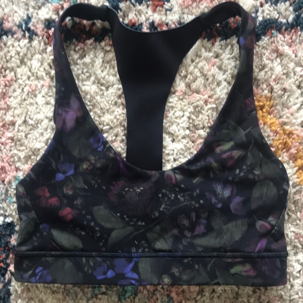 Lululemon floral sports bra